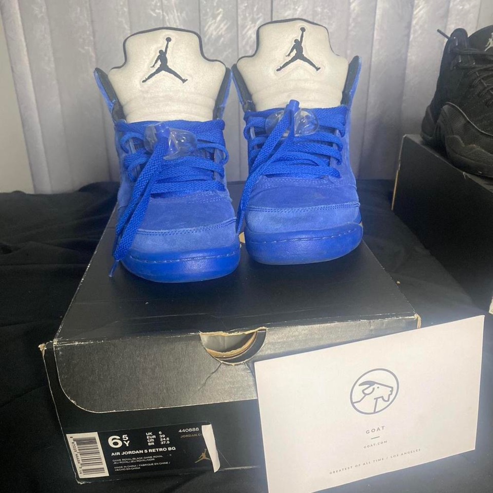 Jordan 5 Retro Blue Suede (GS)